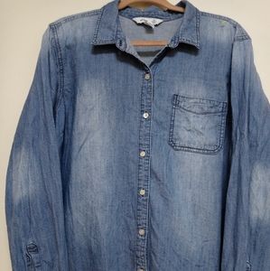 Women's Old Navy Button Down Denim Shirt - XXL